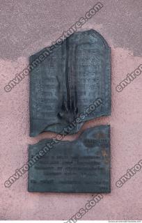 Photo Texture of Memorial Plaque 0006